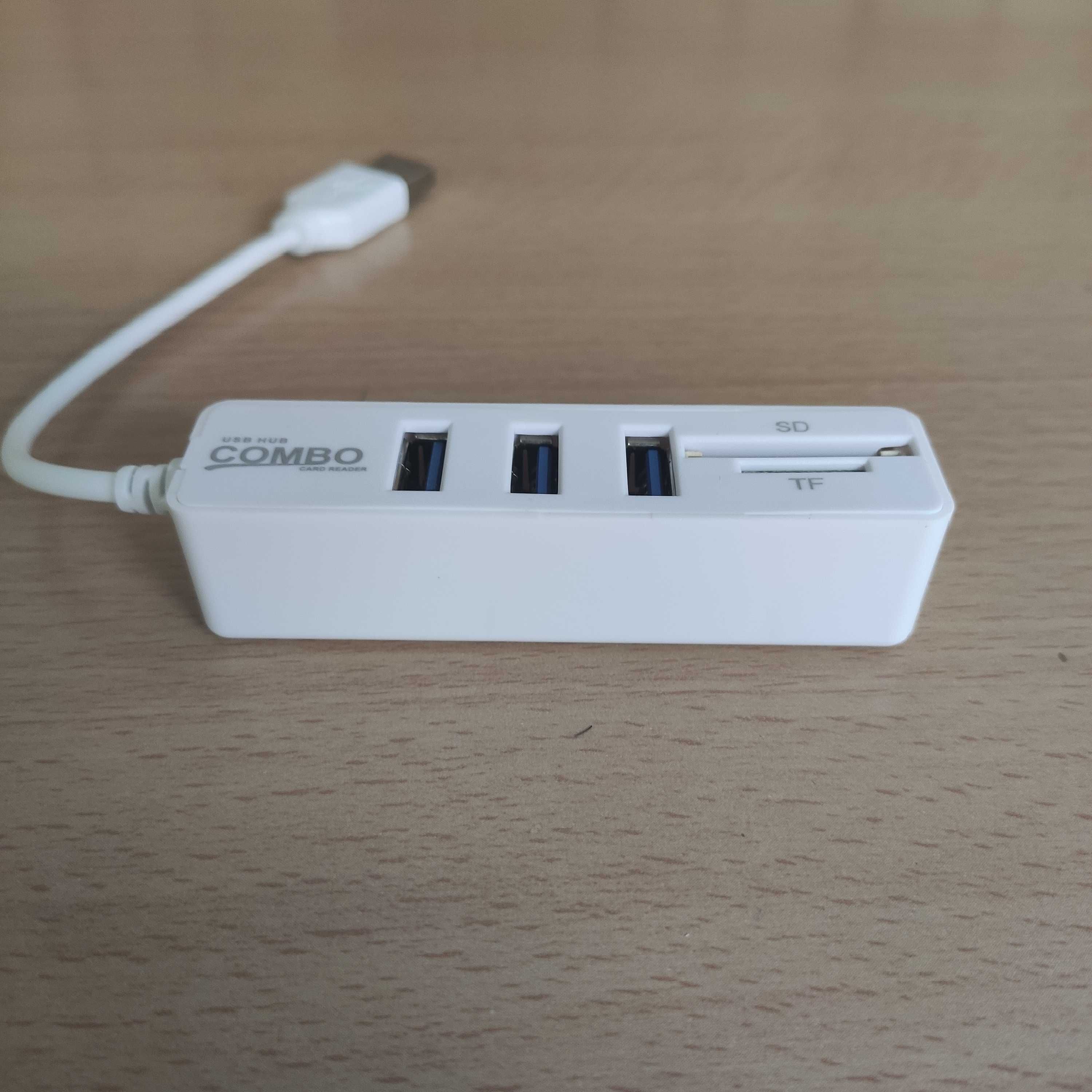 Hub Usb e Leitor de Cartões