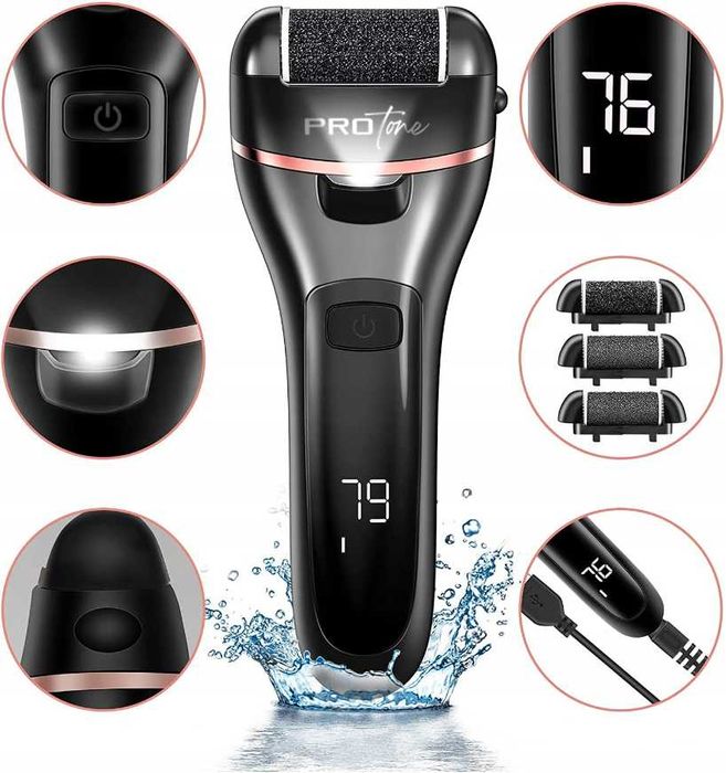 Электрическая пемза для ног чёрный Польша