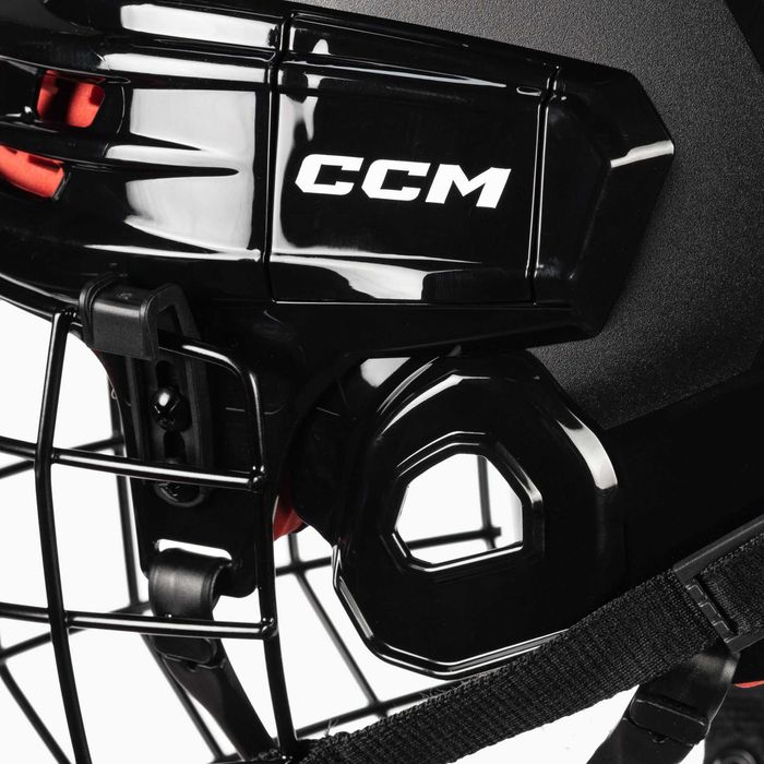 Kask hokejowy CCM Tacks 70 z kratą rozmiar M od 56 do 60 cm Niebieski