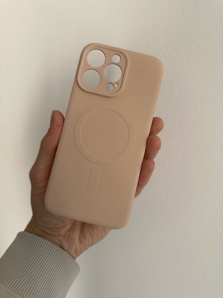 Etui silicon MagSafe + SZKŁO hartowane do iPhone 15 PRO MAX