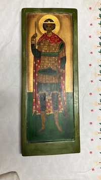 Ikona Św.Jerzy 1130-50.Tempera na desce.ROSJA