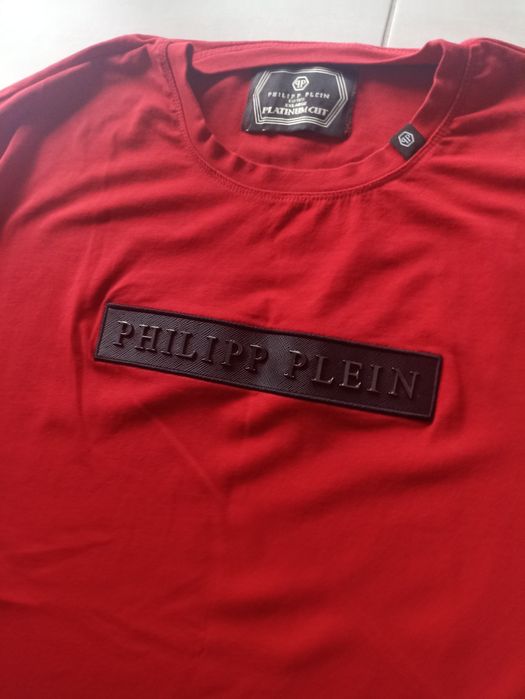 Koszulka czerwona Philipp Plein