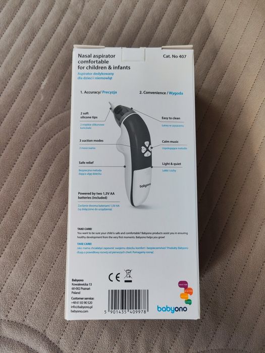 NOWY aspirator elektroniczny do nosa