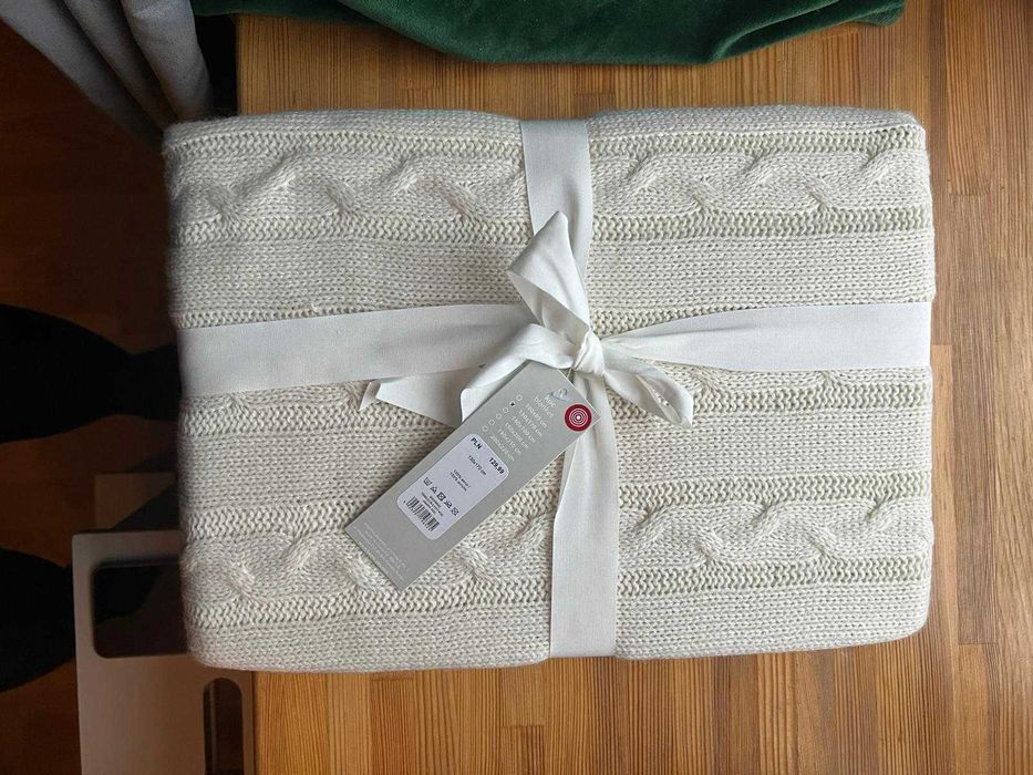 Okazja  Nowy koc pleciony Home&You - 130 x 170 cm