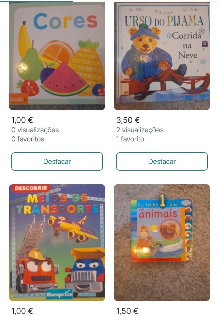 Livros infantis/ crianças
