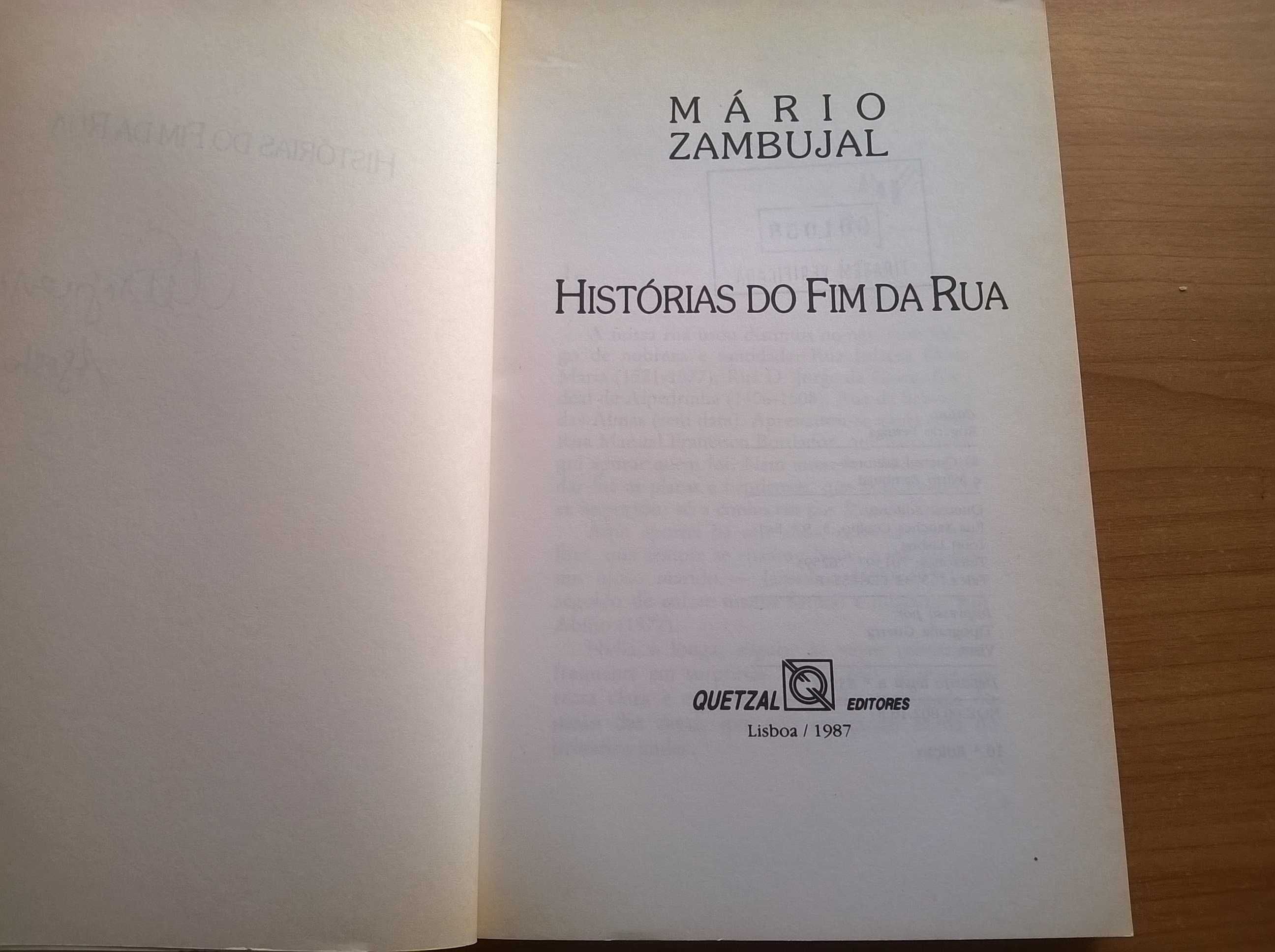 Histórias do Fim da Rua - Mário Zambujal (portes grátis)