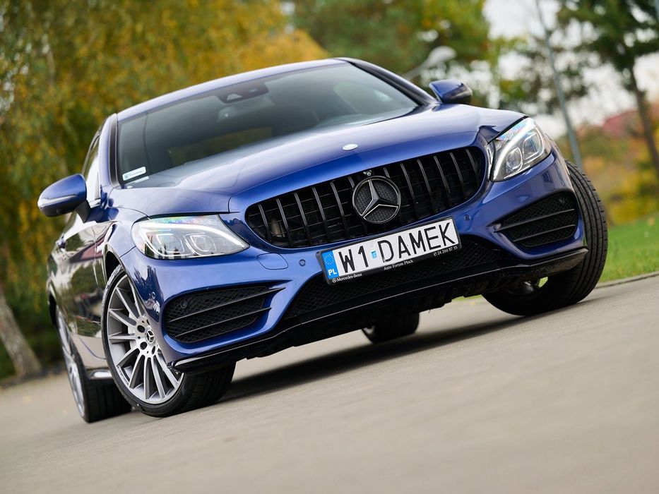 Mercedes-Benz Klasa C W205 C300 245KM AMG Coupé Maxton • 9G-Tronic • Salon PL • 81 ooo km
