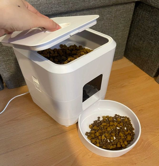 Умная автоматическая кормушка для собак и котов WiFi таймер, дозировка