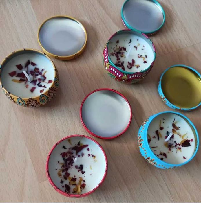 Świece zapachowe sojowe ZESTAW - 4 wyjątkowe aromaty super prezent