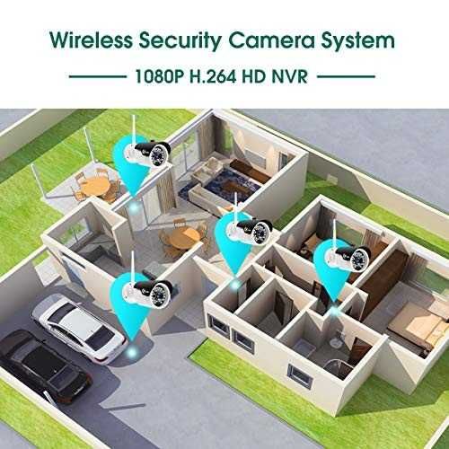 Система відеонагляду wifi XVIM 8 камер 1080P зовнішніх