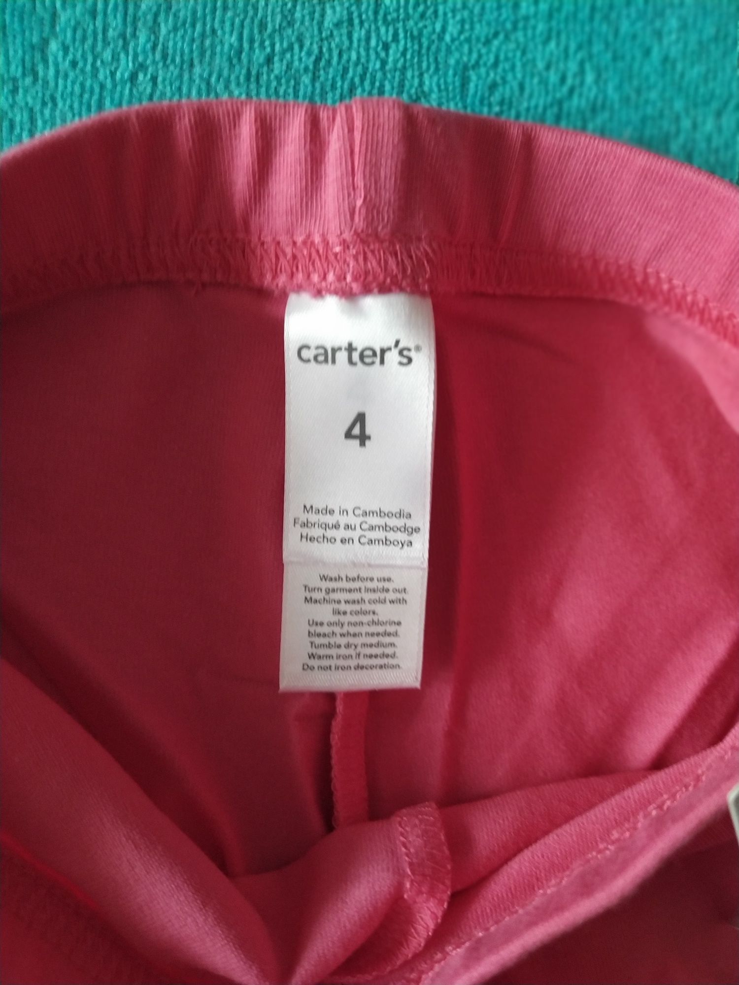 Фирменные новые оригинальные лосины Carters на модницу 4 т  102-108