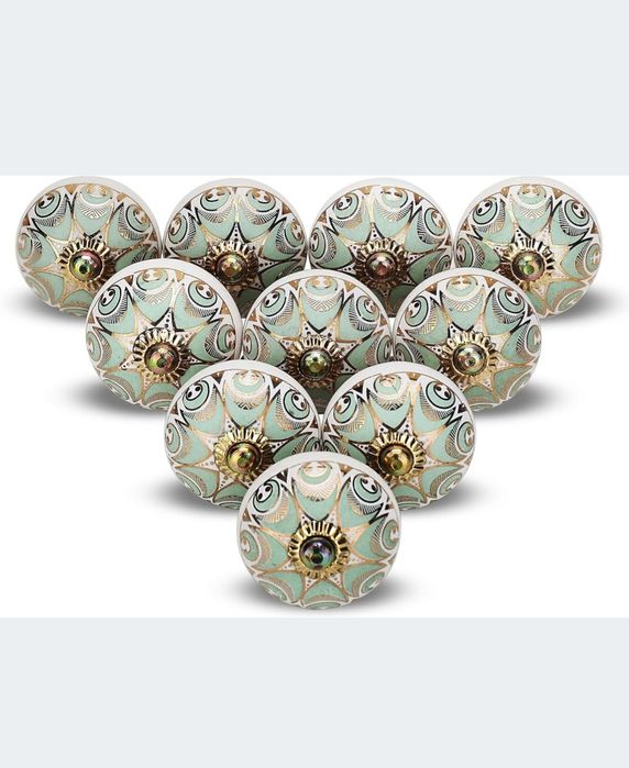 Gałka do mebli RETRO VINTAGE ceramiczne ceramiczna 12szt.