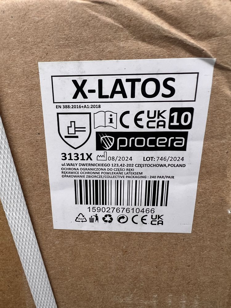 Rekawice robocze procera x latos rozmiar 10