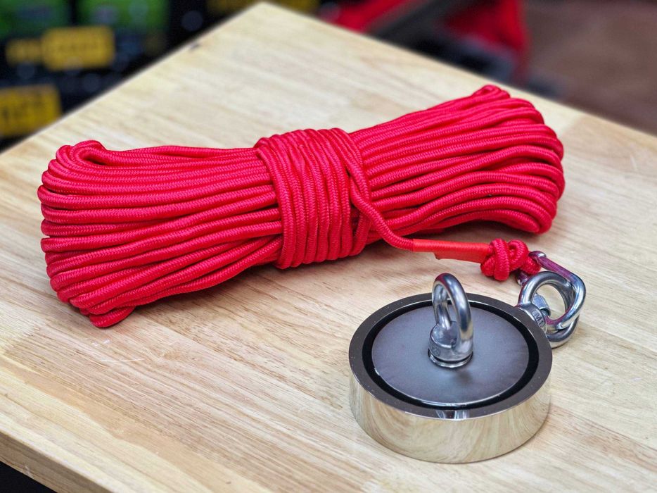 LNM 116-2 Поисковый Магнит 450кг+ Трос 30 метров (D8), с Креплением