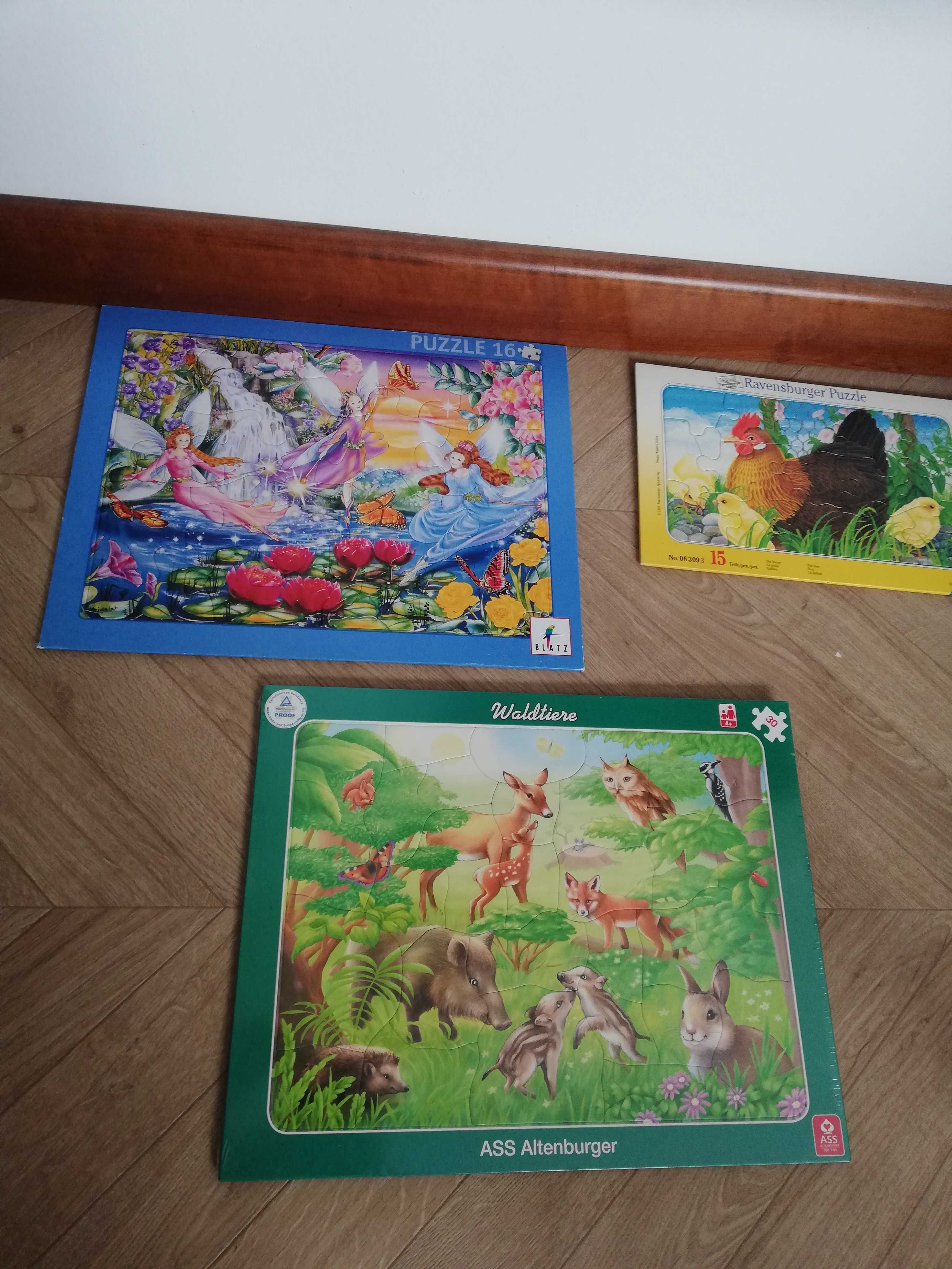 Puzzle układanki zestaw 3szt dla dzieci Ravensburger 3+