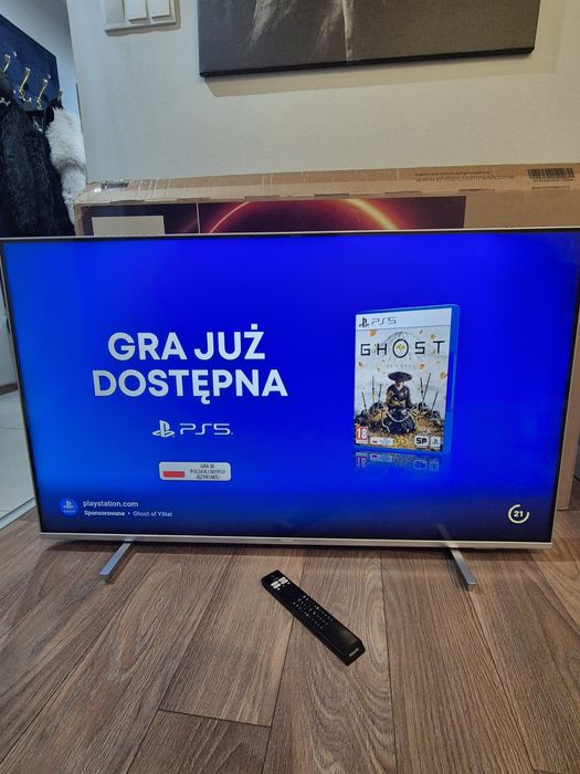 Telewizor philips 50 cali 4k Smart tv android 3 letni stan bdb