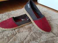 Espadryle Big Star bordowo czarne