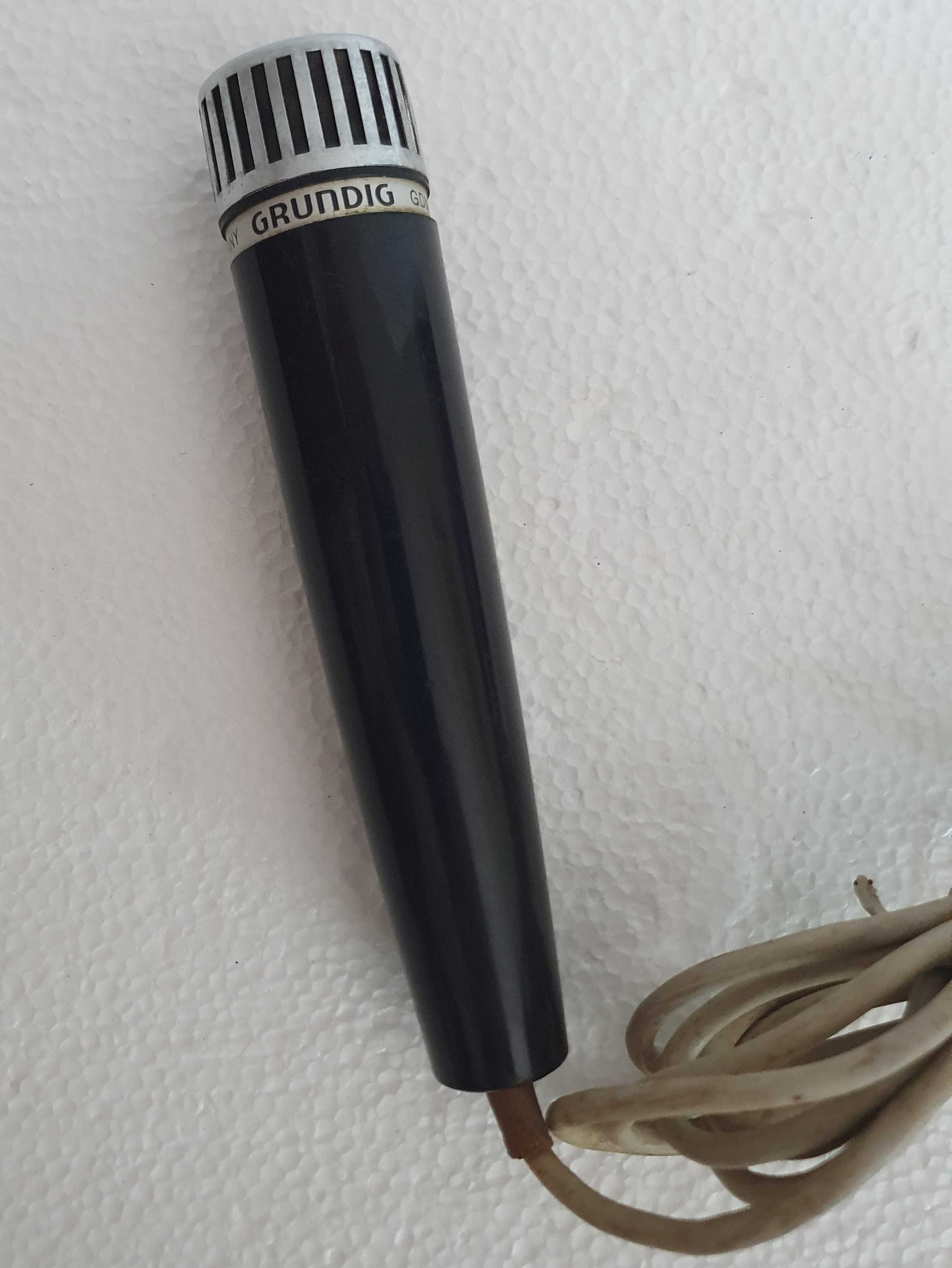 Microfone de gravador vintage - Grundig GDM 317 Universal - Germany