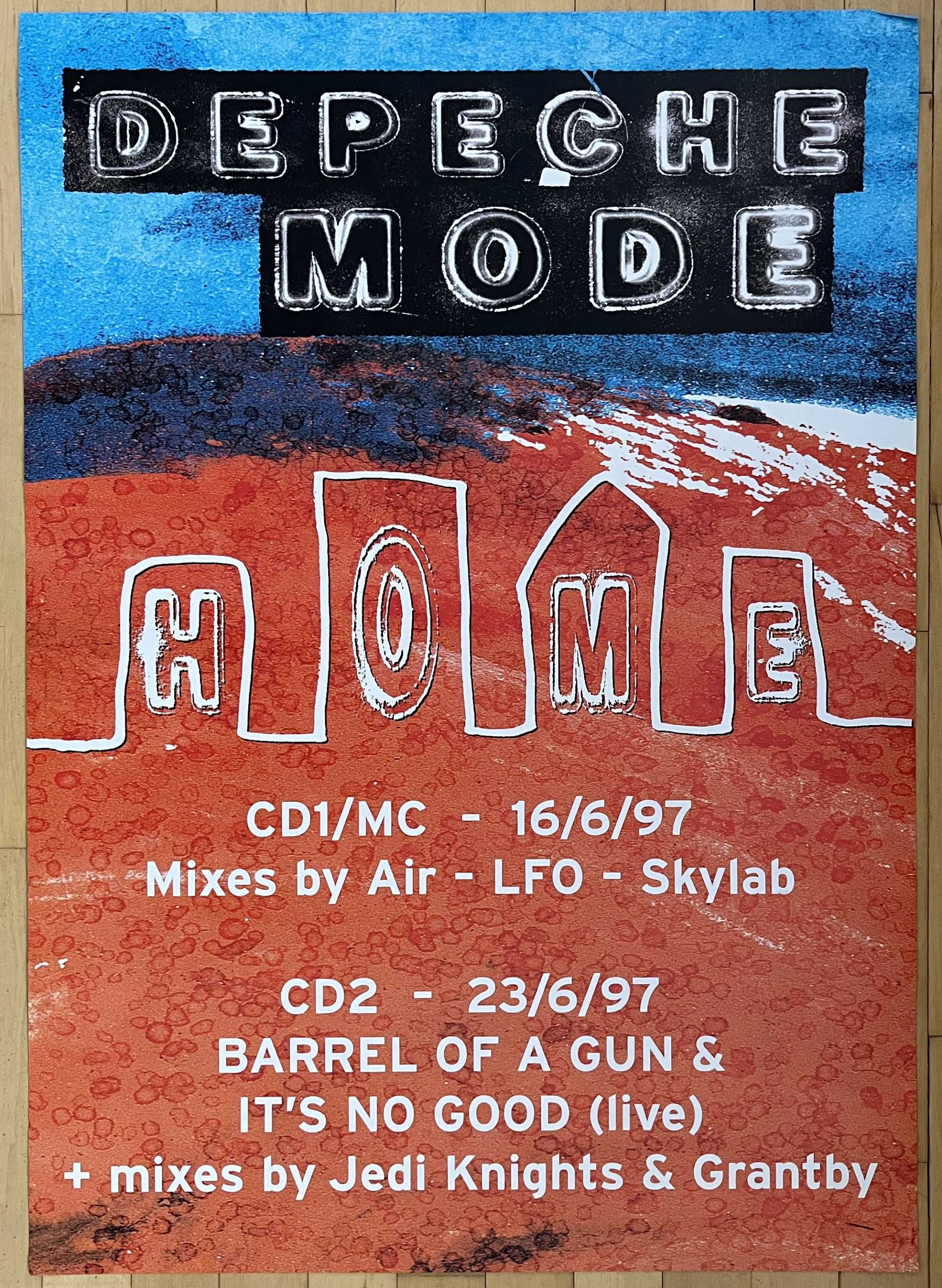 Depeche Mode singiel Home plakat