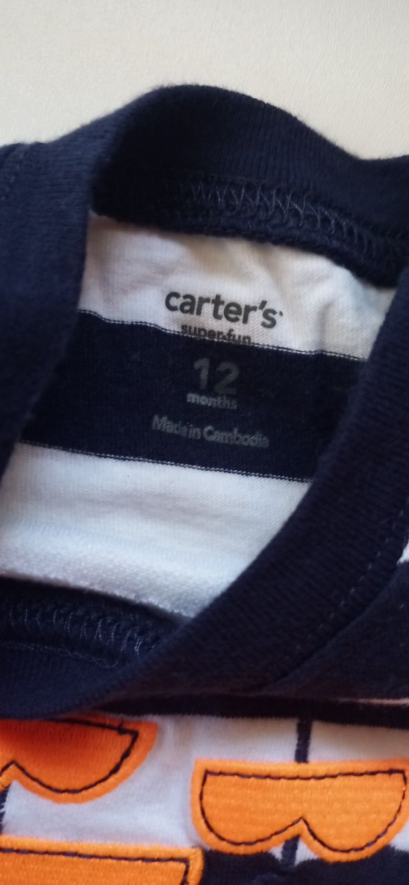 Carter's zestaw  pajacyk kombinezon 12mc 71 80