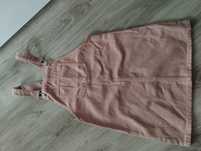 Spódnica  na szelkach ogrodniczka Stradivarius denim r.164