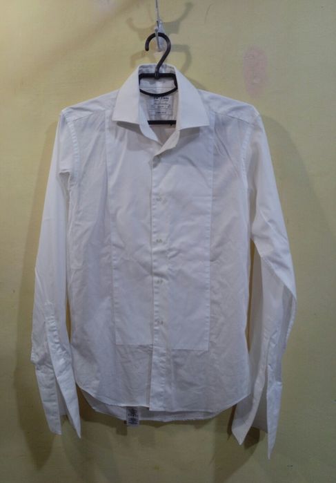 Оригинал как новая белая мужская рубашка T. M. LEVIN London