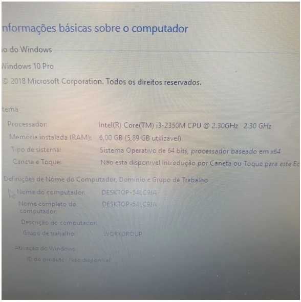 motherboard c850 com processador i3-2350 a funcionar sem anomalia