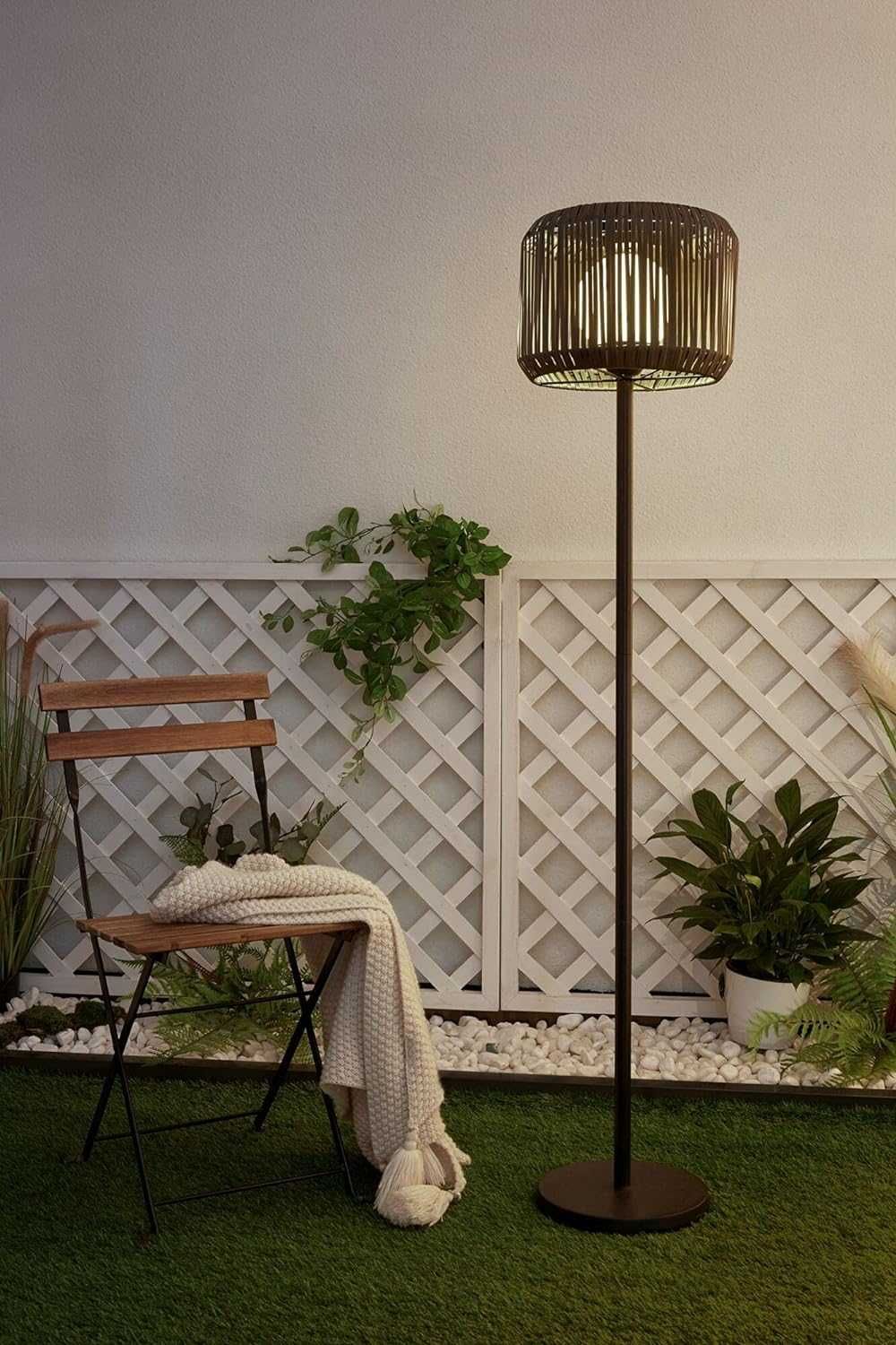 Pauleen Sunshine Elegance lampa solarna stojąca balkon ogród rattan