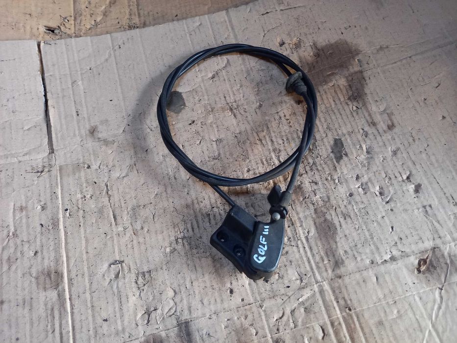 Uchwyt rączka otwierania maski + linka VW Golf III