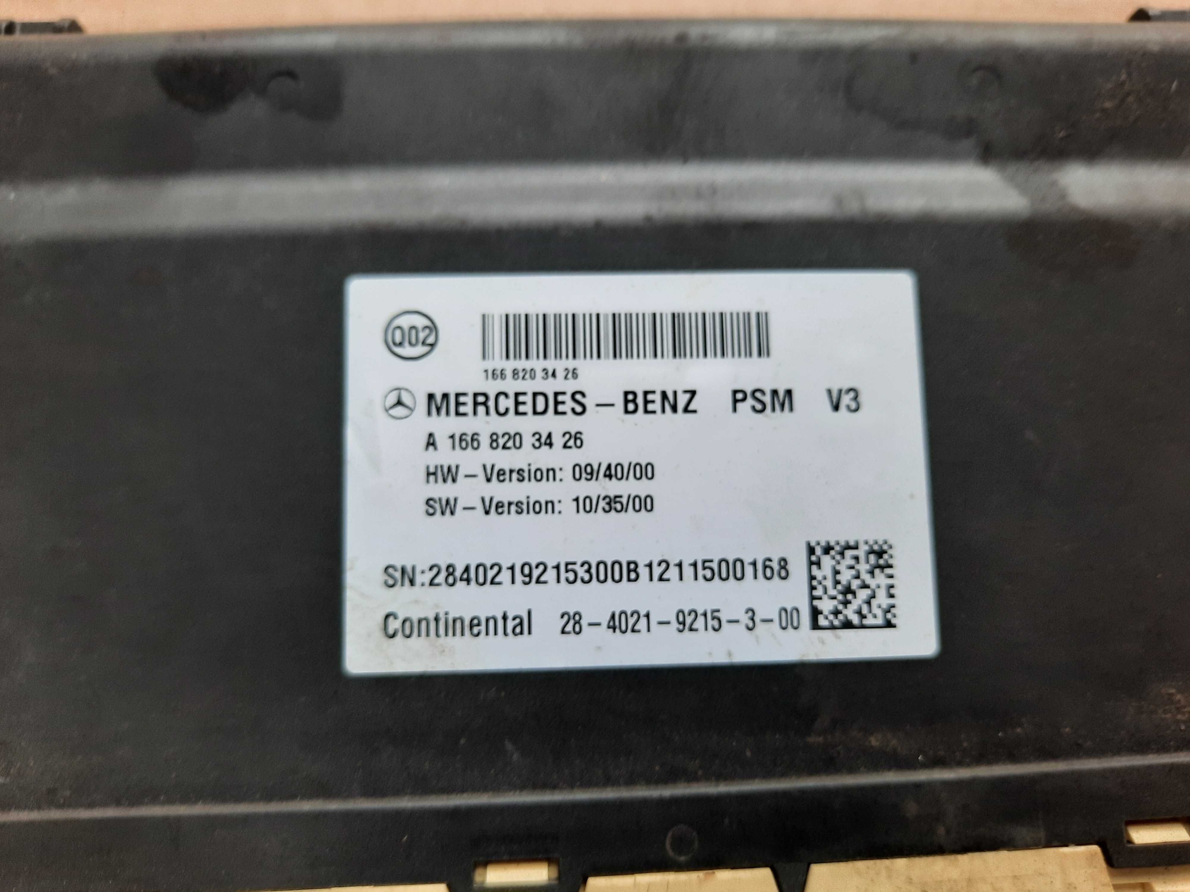 sterownik moduł fotela A166.8203.426 Mercedes ML W166