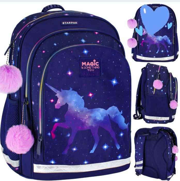 Starpak Plecak Szkolny Unicorn Galaxy
Wymiary: 39,5x29x20

Waga plecak