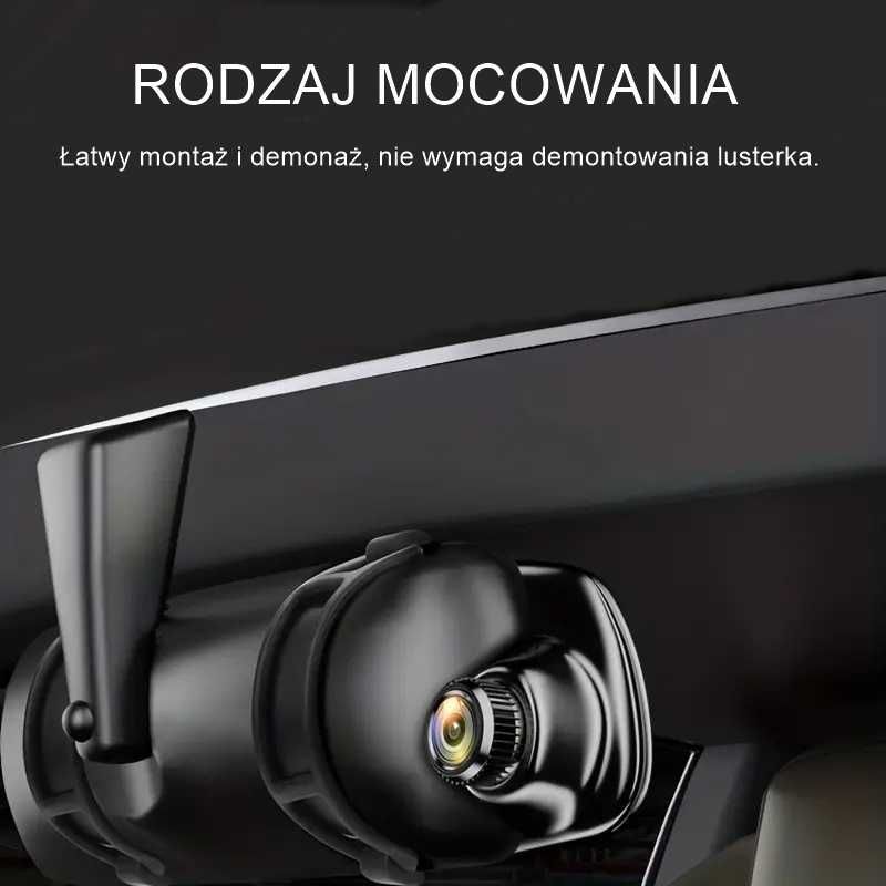 Wideorejestrator Lusterko Kamera Samochodowa Tył HD 32GB