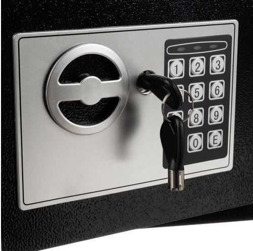 Sejf kasa pancerna metalowa na szyfr PIN + KLUCZYK