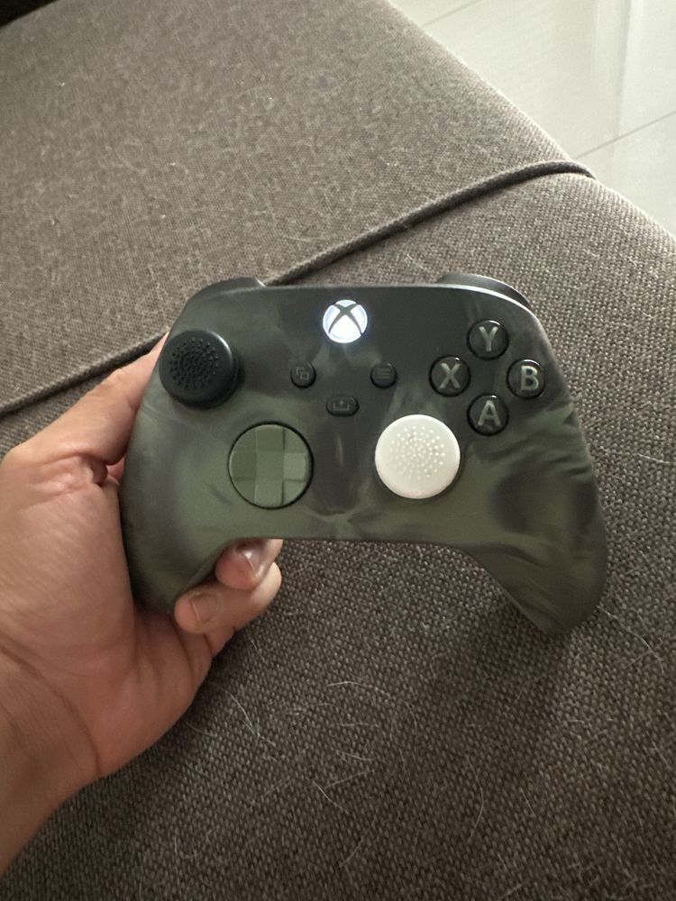 X box series s branca + comando personalizado + bateria recarregavel