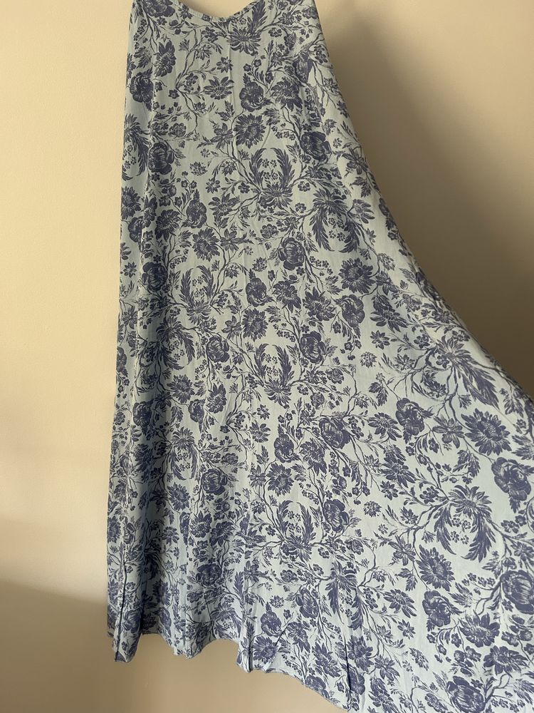 Sukienka made in italy w kwiaty ovesize długa xl