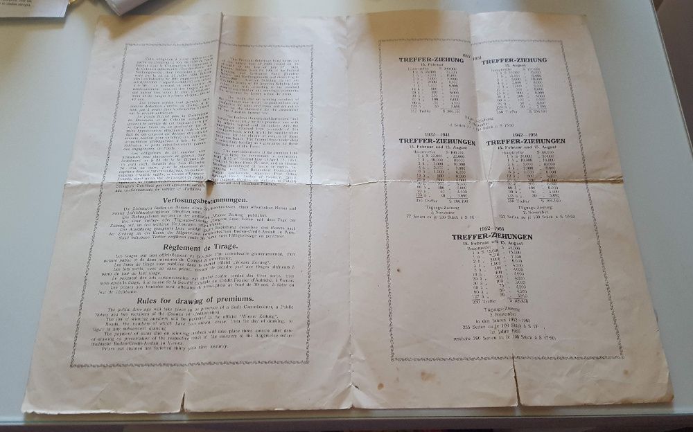 Österr Bau-Los, 10 Schilling 1926