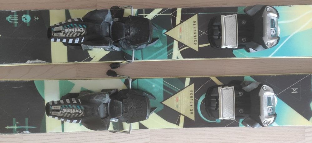 Лыжи Deathwish Moment с креплениями, отличное состояние
