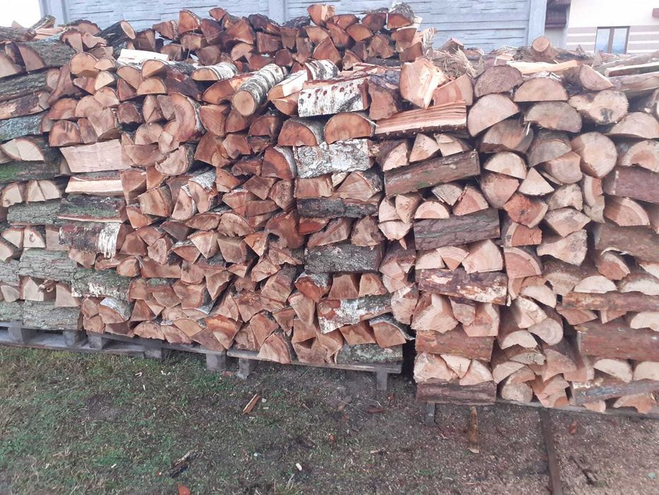 Drewno opałowe, kominkowe, sosna, brzoza, olcha, dąb, suche, sezonowan