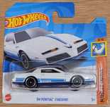 Pontiac Firebird biały Hot Wheels