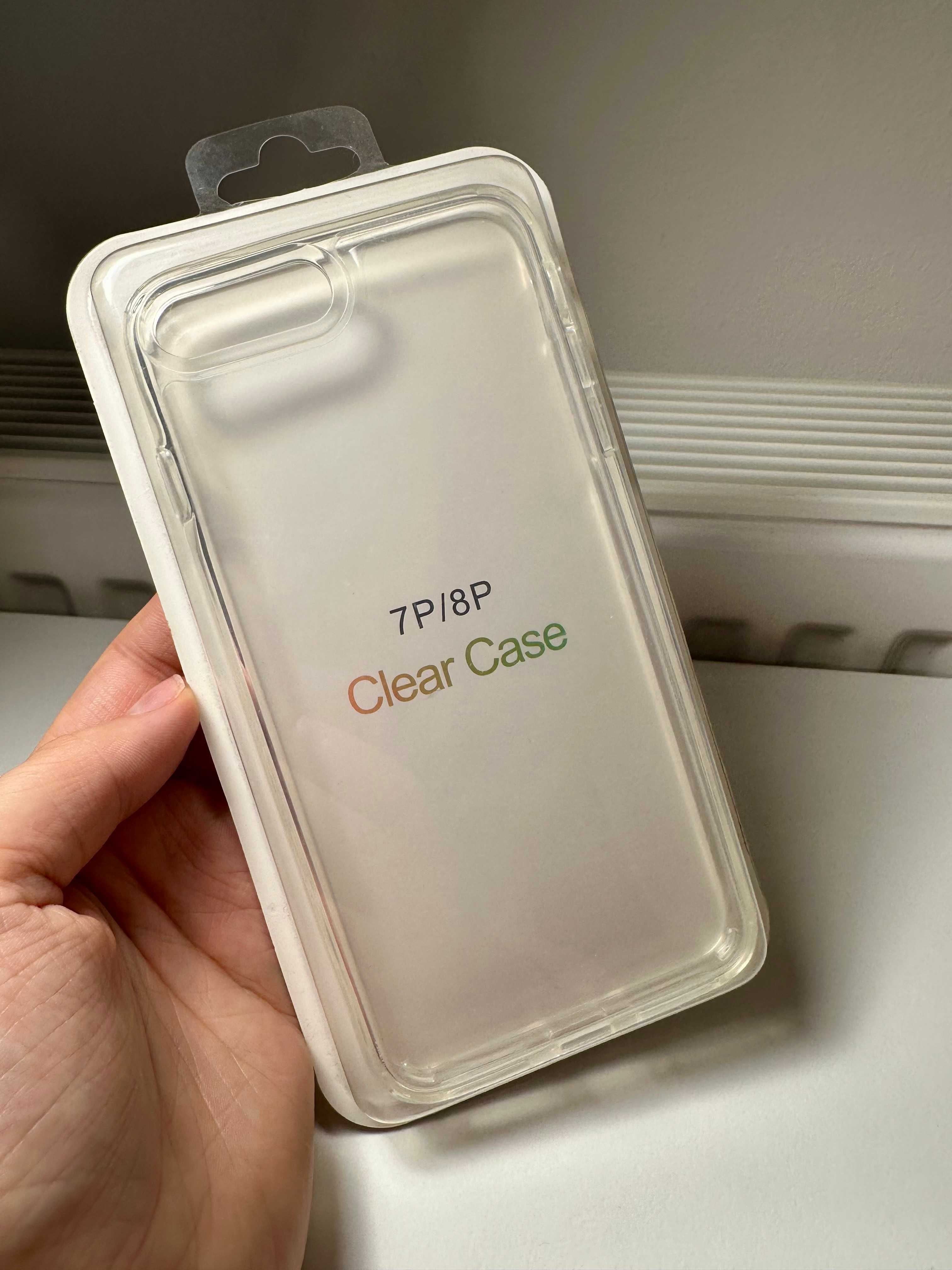 3 Nowe Etui, Case, Obudowa iPhone 7/8 Plus +, przezroczyste, złote