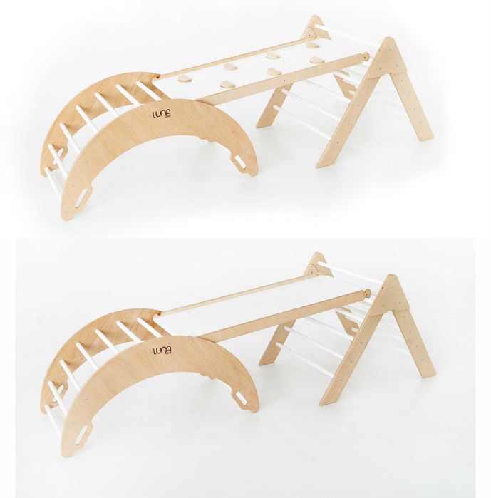 Ігровий комплекс Монтессори|Трикутник Піклер + Арка Білий