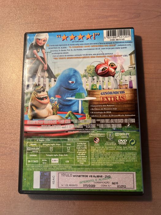 Monstros Vs Aliens - DVD