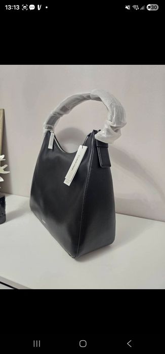 Torebka Calvin Klein bagietka shopperka shopper oryginalna czarna