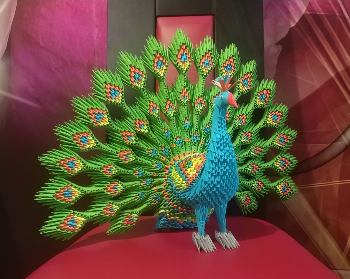 Paw origami modułowe 3D