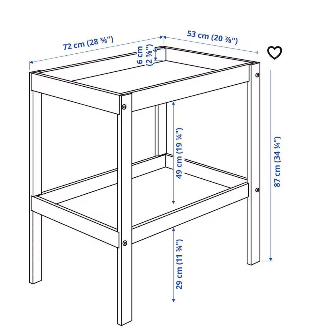 Przewijak Ikea + materac