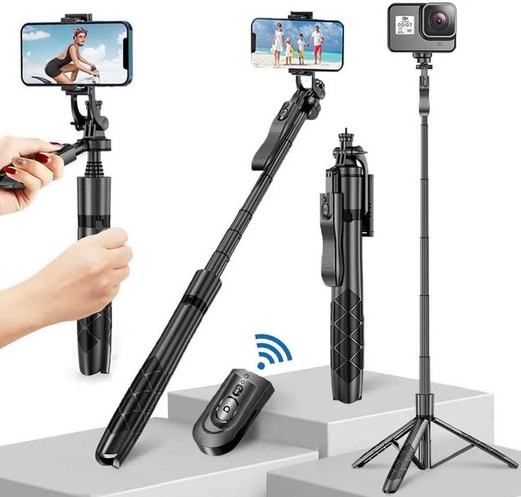 Statyw do Telefonu Long Selfie Stick - Tripod Bluetooth 33-155cm