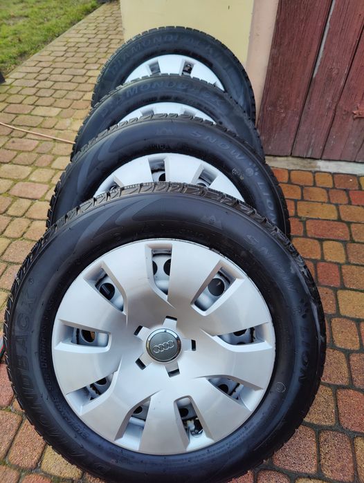 Koła zimowe 16cali  Audi vw,felgi 16,5x112, ET 33,opony 215/60/16  7-