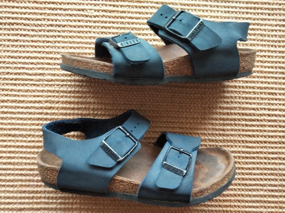 Birkenstock crianca azuis, muito bom estado