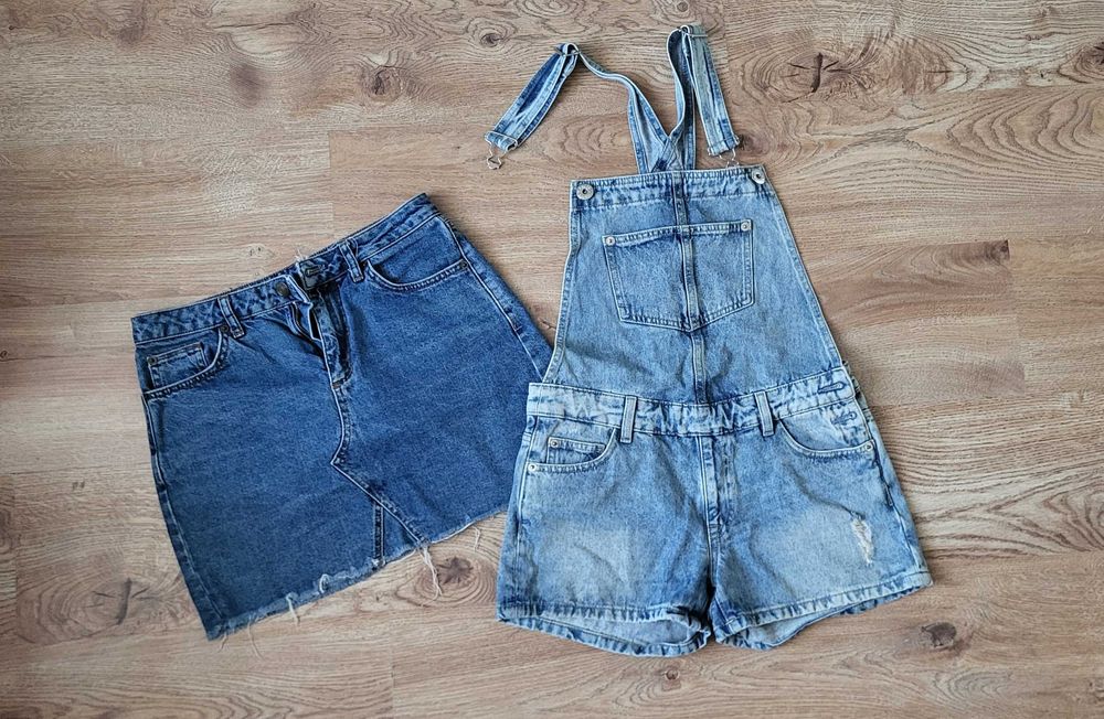 Ogrodniczki jeansowe S