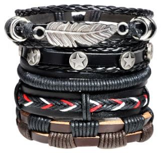 Conjunto de Pulseiras de couro – PORTES GRÁTIS